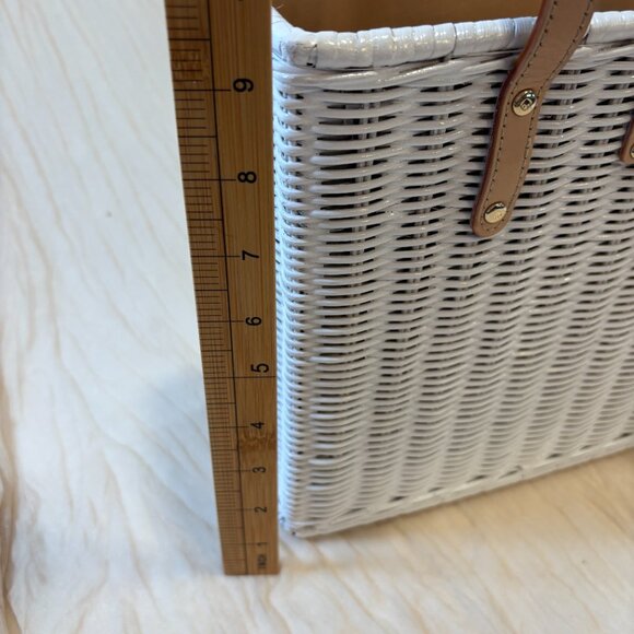 Kate Spade LIMITED EDITION Vintage White Straw Handbags $250 MSRP - Picture 10 of 13